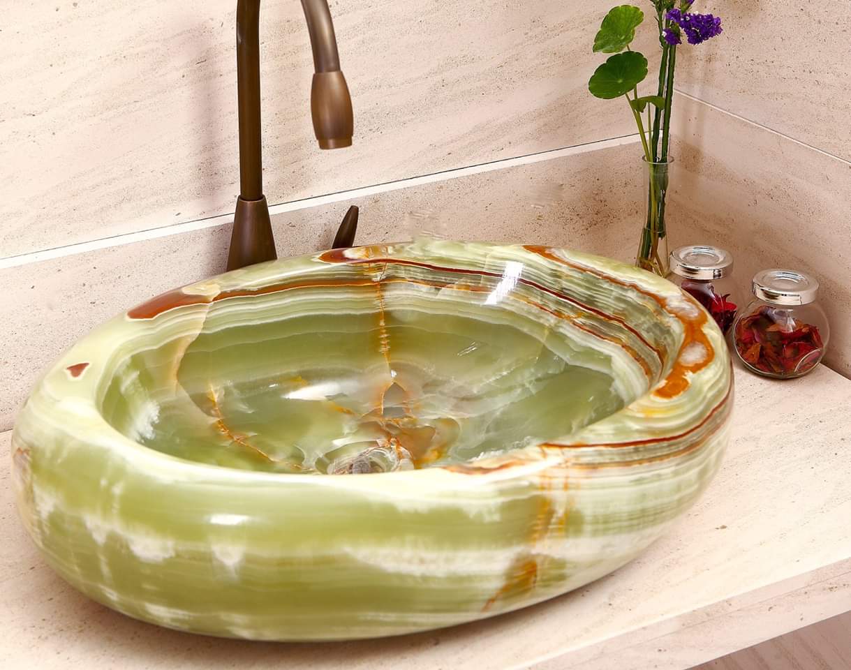 أحدث تصميمات الأحواض من الرخام الطبيعى